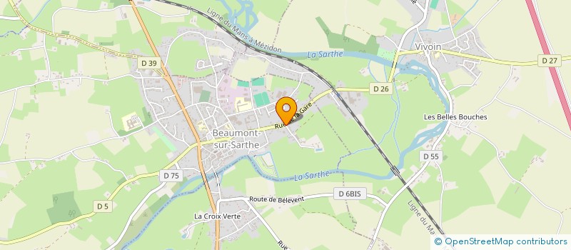 localisation de l'entreprise SCI DE L'HERMIONE  BEAUMONT-SUR-SARTHE