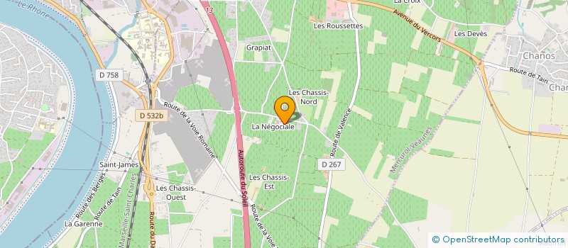 localisation de l'entreprise SCI DE L HERMITAGE  LA ROCHE-DE-GLUN