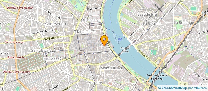 localisation de l'entreprise SCI DE L HERMITAGE  BORDEAUX