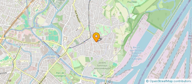 localisation de l'entreprise SCI DE L'HERMITAGE  STRASBOURG