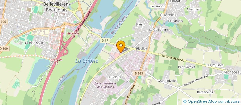 localisation de l'entreprise SCI DE L'HERMITAGE  GUEREINS