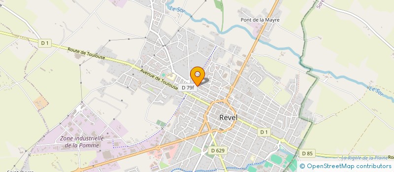 localisation de l'entreprise SCI DE L'HERS à REVEL