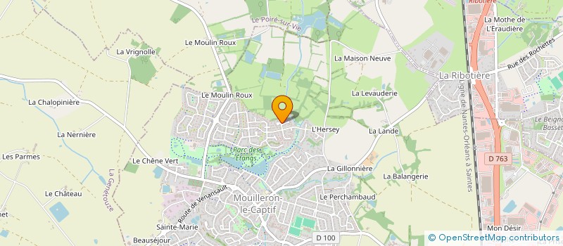 localisation de l'entreprise SCI DE L'HERSEY  MOUILLERON-LE-CAPTIF