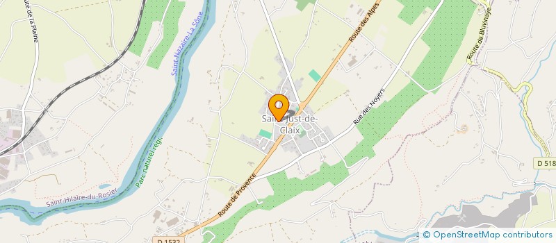 localisation de l'entreprise SCI DE L'HESTIA  AUBERIVES-EN-ROYANS