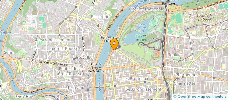 localisation de l'entreprise SCI DE L'HIPPODROME  LYON