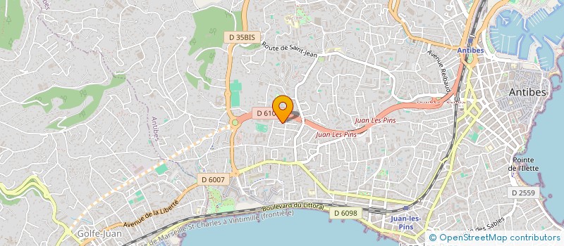 localisation de l'entreprise SCI DE L HIPPODROME à ANTIBES