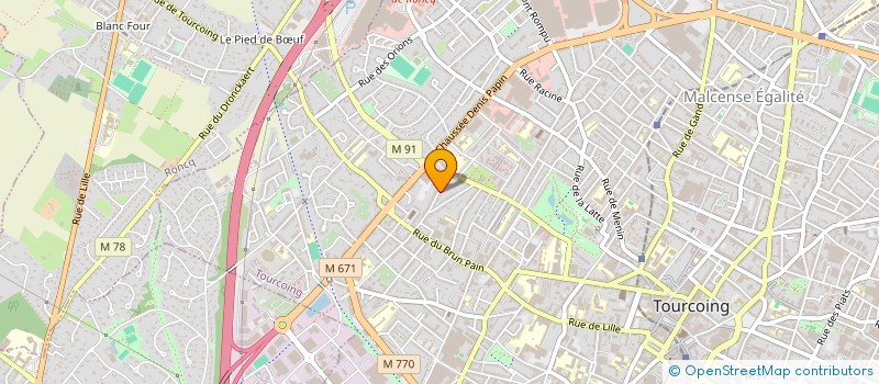 localisation de l'entreprise SCI DE L'HIPPODROME  TOURCOING