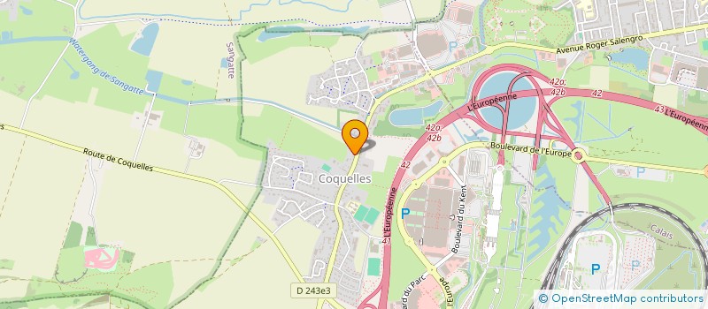 localisation de l'entreprise SCI DE L'HIPPODROME  COQUELLES