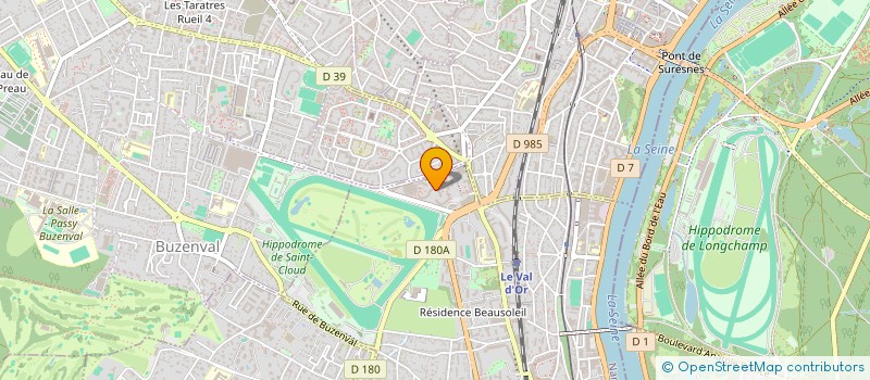 localisation de l'entreprise SCI DE L'HIPPODROME à SAINT-CLOUD