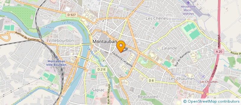 localisation de l'entreprise SCI DE L'HIPPODROME  MONTAUBAN