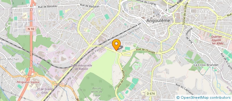 localisation de l'entreprise SCI DE L HIRONDELLE à ANGOULEME