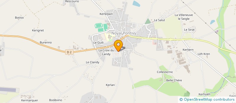 localisation de l'entreprise SCI DE L'HIRONDELLE  NOYAL-PONTIVY