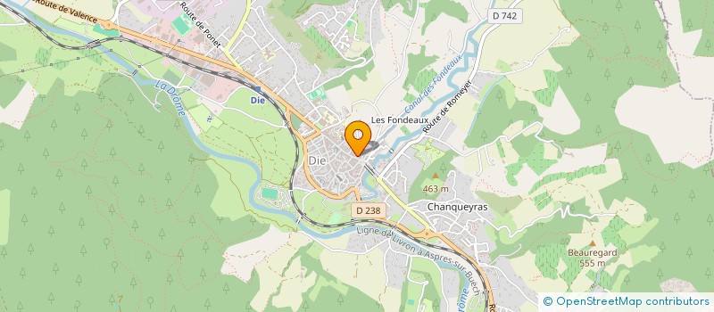 localisation de l'entreprise SCI DE L HOMET à DIE