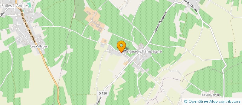 localisation de l'entreprise SCI DE L'HOMME à ANGEAC-CHAMPAGNE