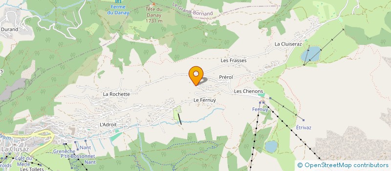 localisation de l'entreprise SCI DE L HOMME D ARMES à LA CLUSAZ