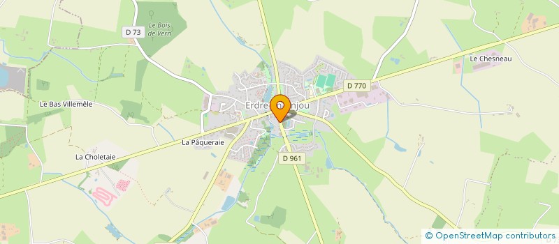 localisation de l'entreprise SCI DE L'HOMMEE  ERDRE-EN-ANJOU