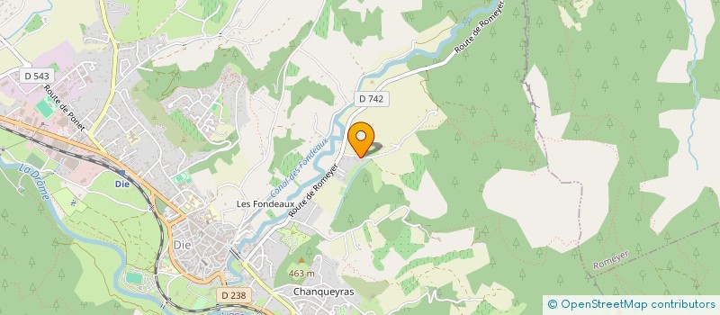 localisation de l'entreprise SCI DE L'HOMMET à DIE