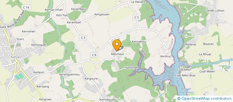 localisation de l'entreprise SCI DE L'HORIZON  NEVEZ