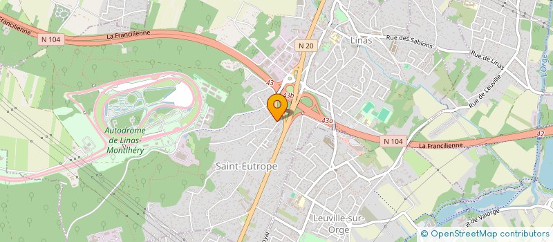 localisation de l'entreprise SCI DE L HORIZON à LINAS