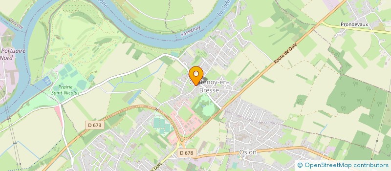 localisation de l'entreprise SCI DE L'HORIZON  CHATENOY-EN-BRESSE