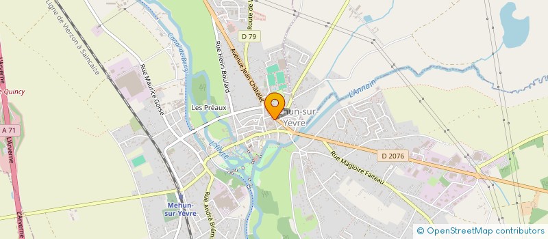 localisation de l'entreprise SCI DE L HORLOGE  MEHUN-SUR-YEVRE