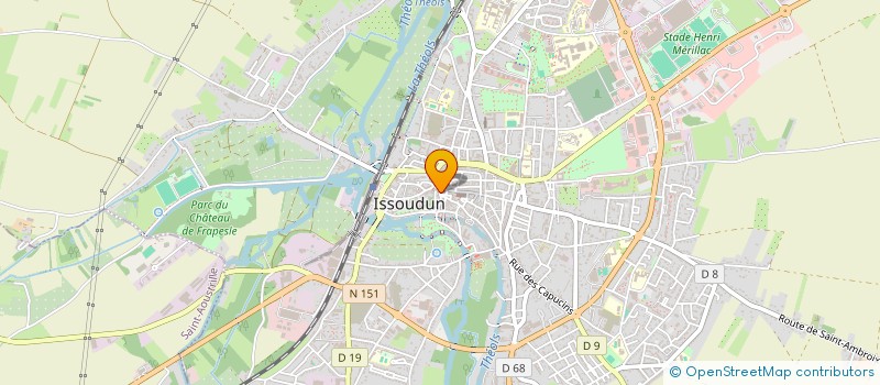 localisation de l'entreprise SCI DE L'HORLOGE à ISSOUDUN