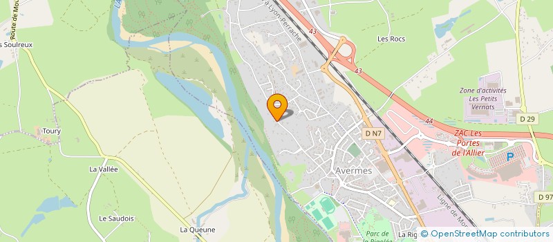 localisation de l'entreprise SCI DE L'HORLOGE  AVERMES