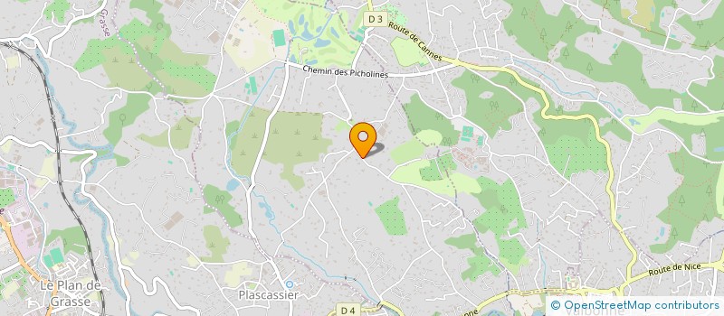 localisation de l'entreprise SCI DE L HORLOGE  CHATEAUNEUF-GRASSE