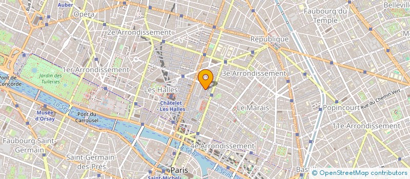 localisation de l'entreprise SCI DE L'HORLOGE  PARIS