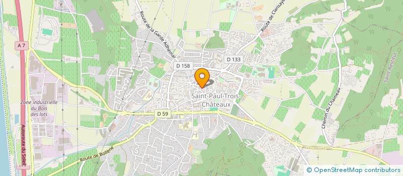 localisation de l'entreprise SCI DE L HORLOGE  SAINT-PAUL-TROIS-CHATEAUX