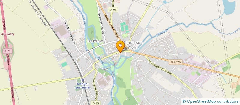 localisation de l'entreprise SCI DE L'HORLOGE  MEHUN-SUR-YEVRE