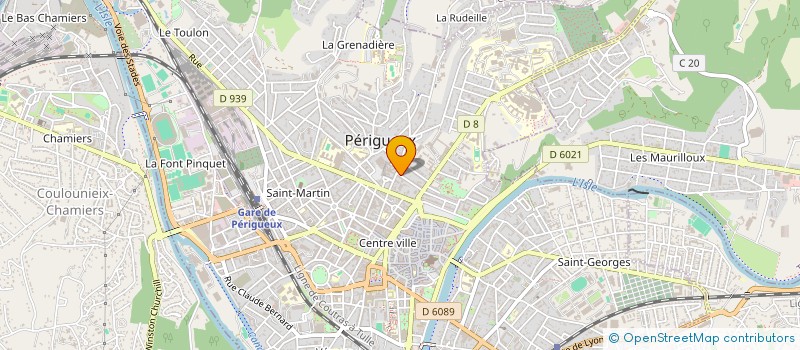 localisation de l'entreprise SCI DE L'HORLOGE à PERIGUEUX