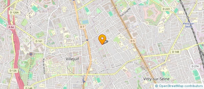 localisation de l'entreprise SCI DE L'HORLOGE  VITRY-SUR-SEINE