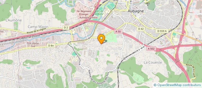 localisation de l'entreprise SCI DE L'HORLOGE à AUBAGNE