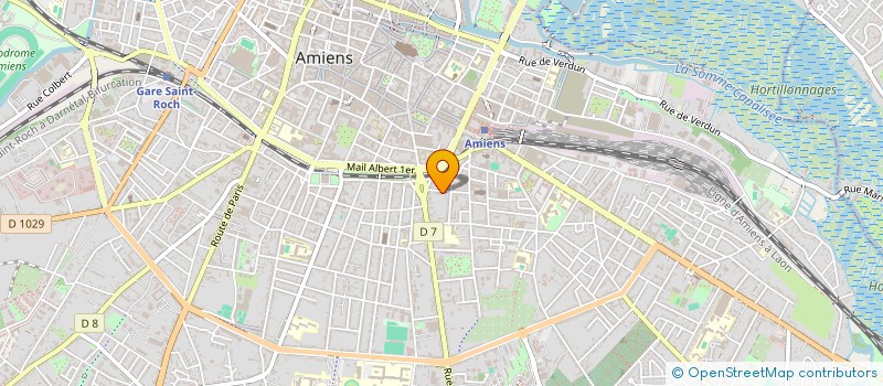 localisation de l'entreprise SCI DE L'HORLOGE à AMIENS
