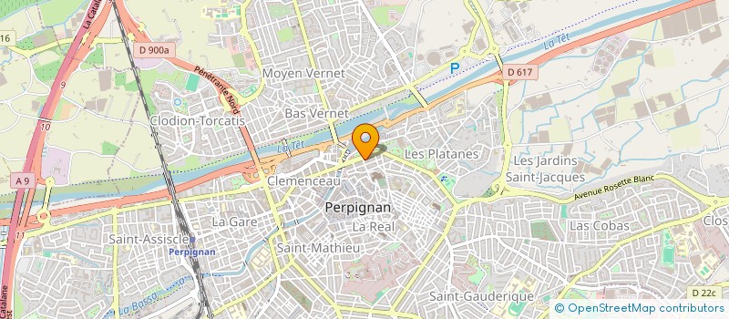 localisation de l'entreprise SCI DE L 'HORLOGE FLEURIE à PERPIGNAN