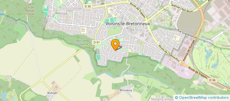 localisation de l'entreprise SCI DE L'HORLOGE MARIE ET JOSEPH  VOISINS-LE-BRETONNEUX