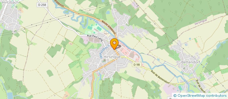 localisation de l'entreprise SCI DE L'HORLOGER  HIRSINGUE