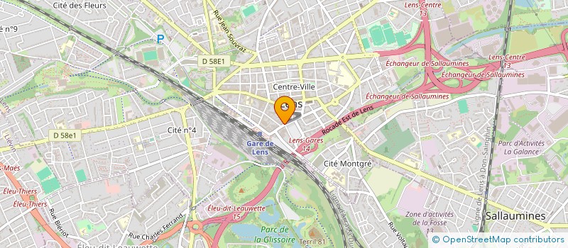 localisation de l'entreprise SCI DE L'HORLOGERIE  LENS