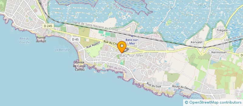 localisation de l'entreprise SCI DE L'HORMET  BATZ-SUR-MER