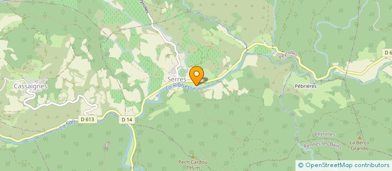 localisation de l'entreprise SCI DE L'HORTE  SERRES