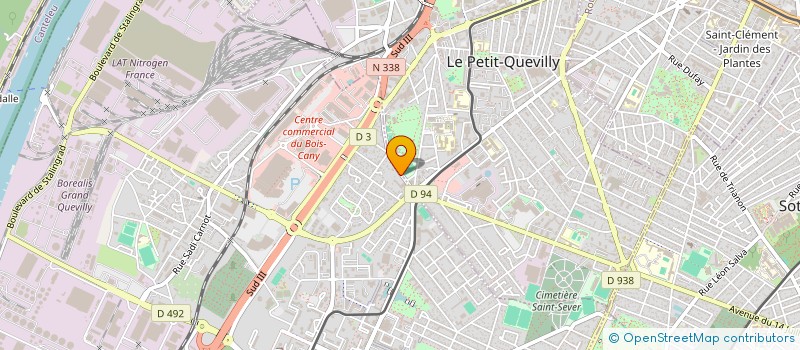 localisation de l'entreprise SCI DE L'HOSPICE  LE GRAND-QUEVILLY