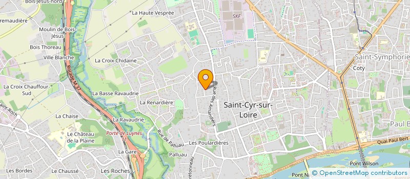 localisation de l'entreprise SCI DE L'HOSPITALITE  SAINT-CYR-SUR-LOIRE