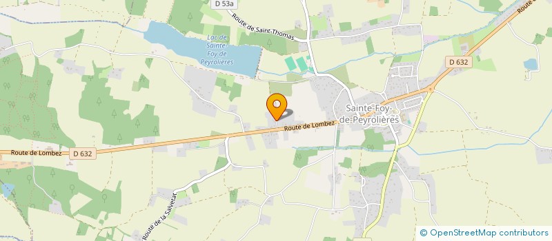 localisation de l'entreprise SCI DE L'HOSTE  SAINTE-FOY-DE-PEYROLIERES