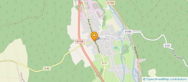 localisation de l'entreprise SCI DE L'HOSTELLERIE D'ACQUIGNY  ACQUIGNY