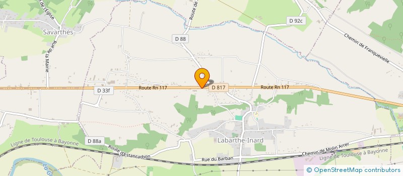 localisation de l'entreprise SCI DE L'HOSTELLERIE DU PARC  LABARTHE-INARD