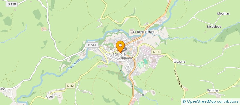 localisation de l'entreprise SCI DE L HOTEL AUGUY  LAGUIOLE