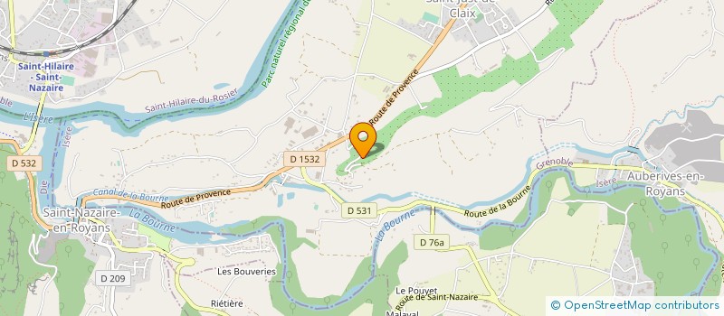 localisation de l'entreprise SCI DE L'HOTEL BONNARD  PONT-EN-ROYANS