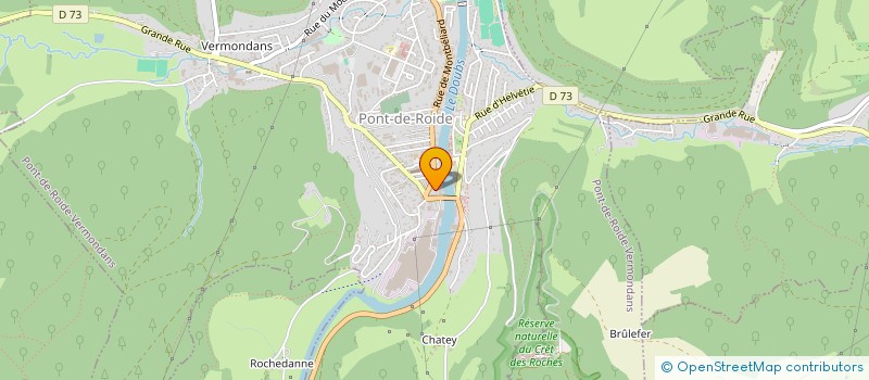 localisation de l'entreprise SCI DE L'HOTEL DE LA PLACE  PONT-DE-ROIDE-VERMONDANS