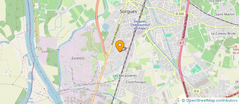 localisation de l'entreprise SCI DE L HOTEL DE VILLE  SORGUES